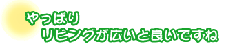 やっぱりリビングが広いと良いですね。藤原さんご夫婦