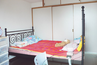 バルコニーに面した洋室が現在のお２人の寝室