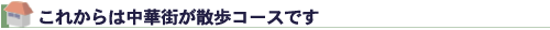 これからは中華街が散歩コースです