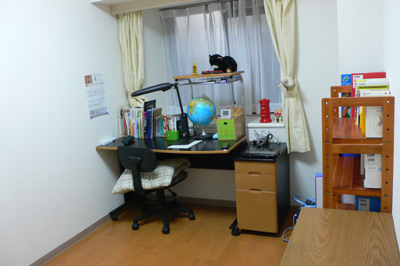 きちんと整頓されたお子さんの部屋の広さは約５畳