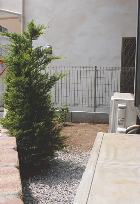 奥さまがこれから好きなようにアレンジしていきたいというお庭