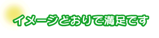 イメージどおりで満足です。山田さんファミリー