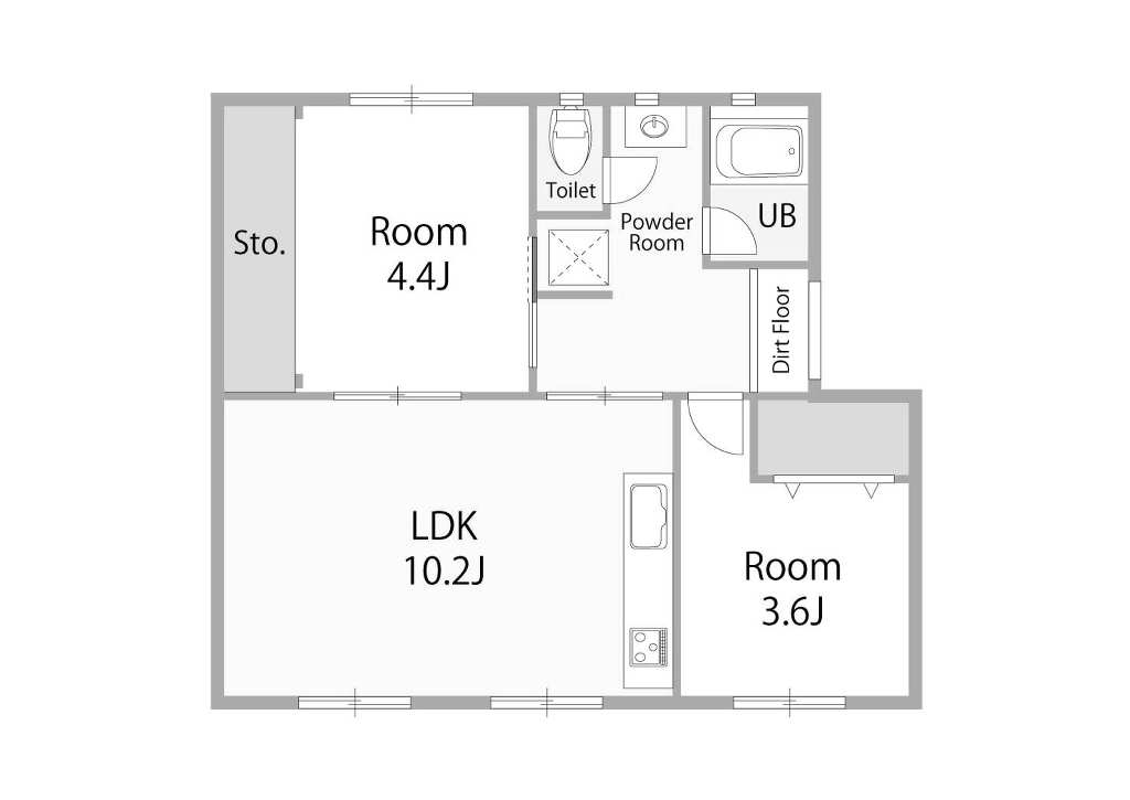 LDKは広々10.2帖、家族団らんにぴったりの空間。全室サッシペアガラスで、断熱・防音・結露対策済です。