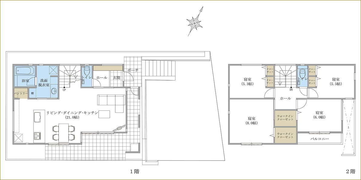 プレミアムレジデンス美しが丘三丁目１号棟の間取り図